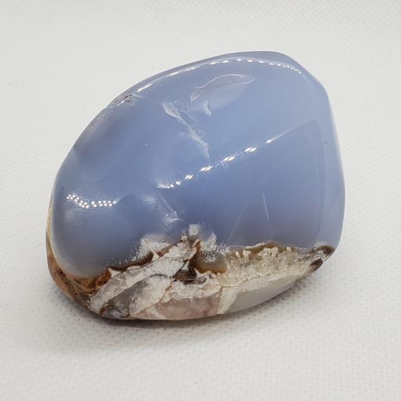 Blue Chalcedony Polished Freeform Gemstone - Picture 1 of 15